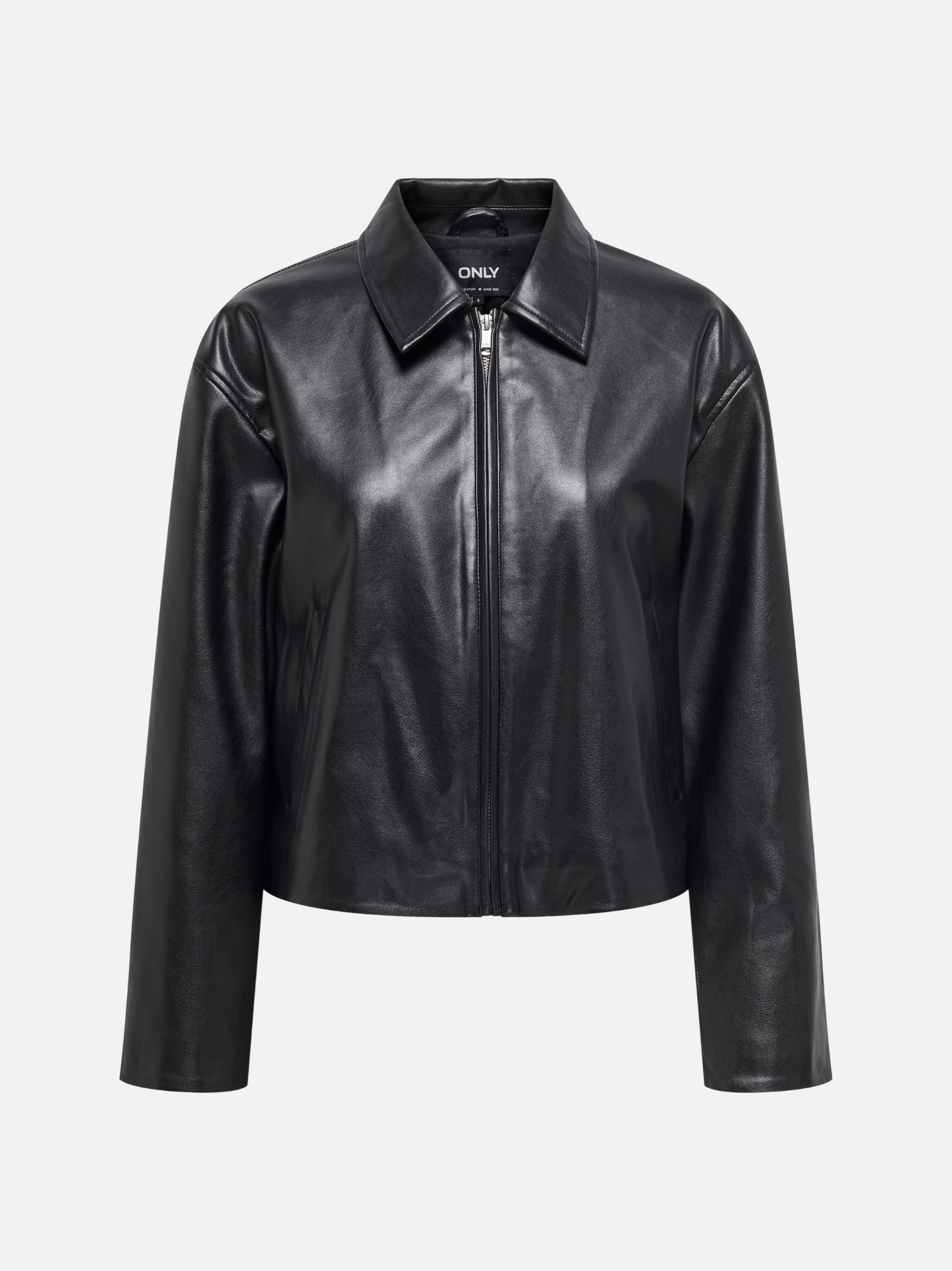ONLY - Nicki Faux Leather Zip Jacket - 