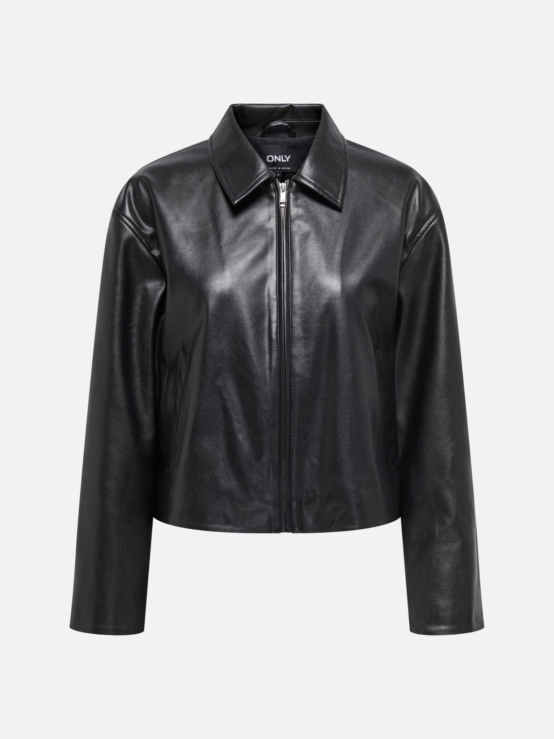 ONLY - Nicki Faux Leather Zip Jacket - 