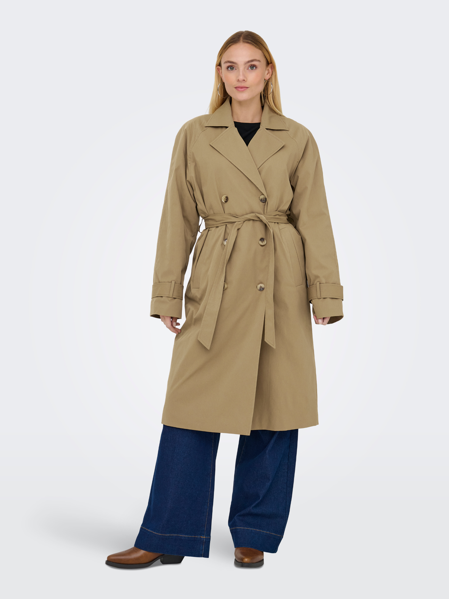 Orchid Long Trench Coat