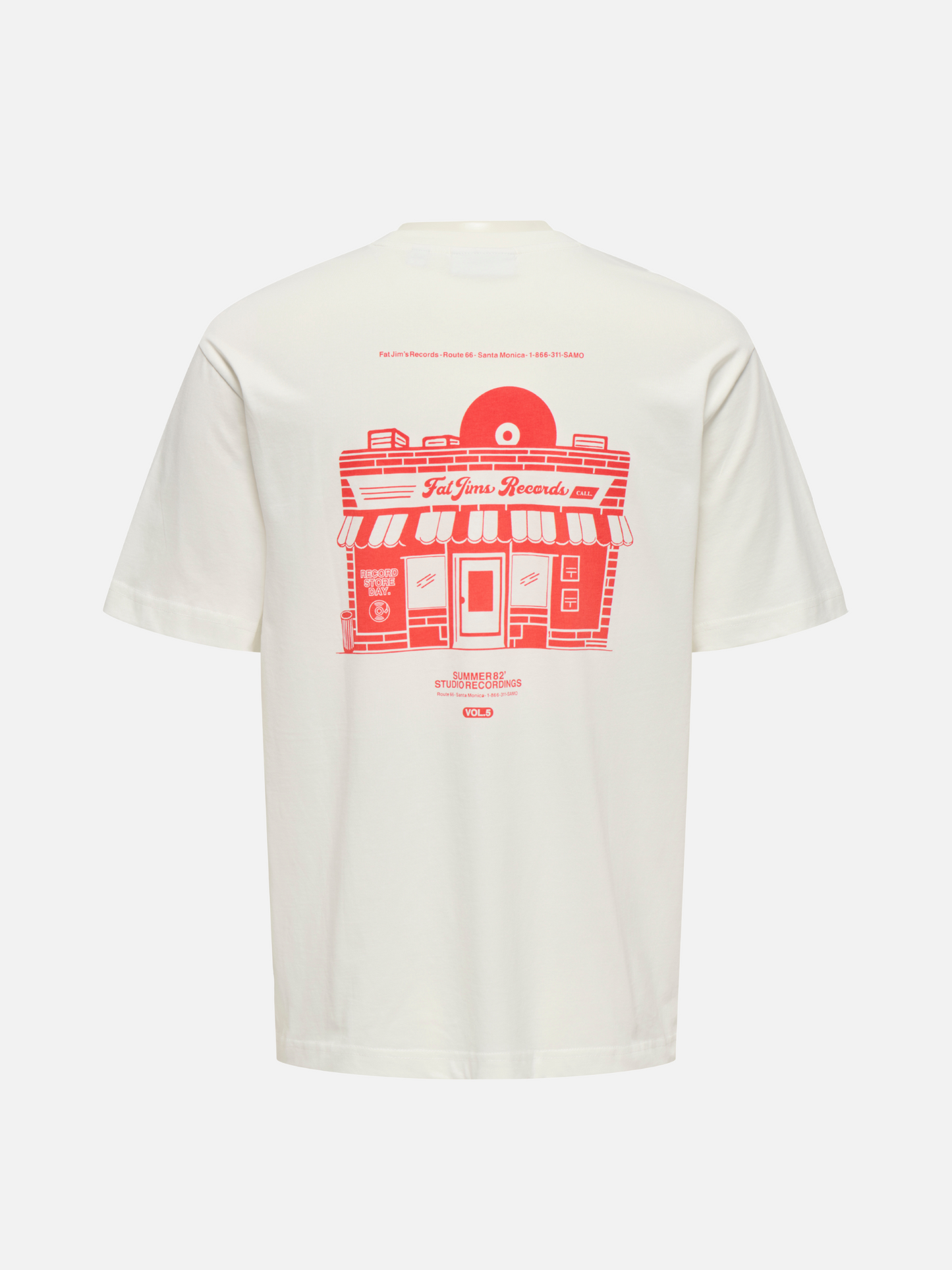 ONLY & SONS-Rylan Record Tee-Cloud Dancer