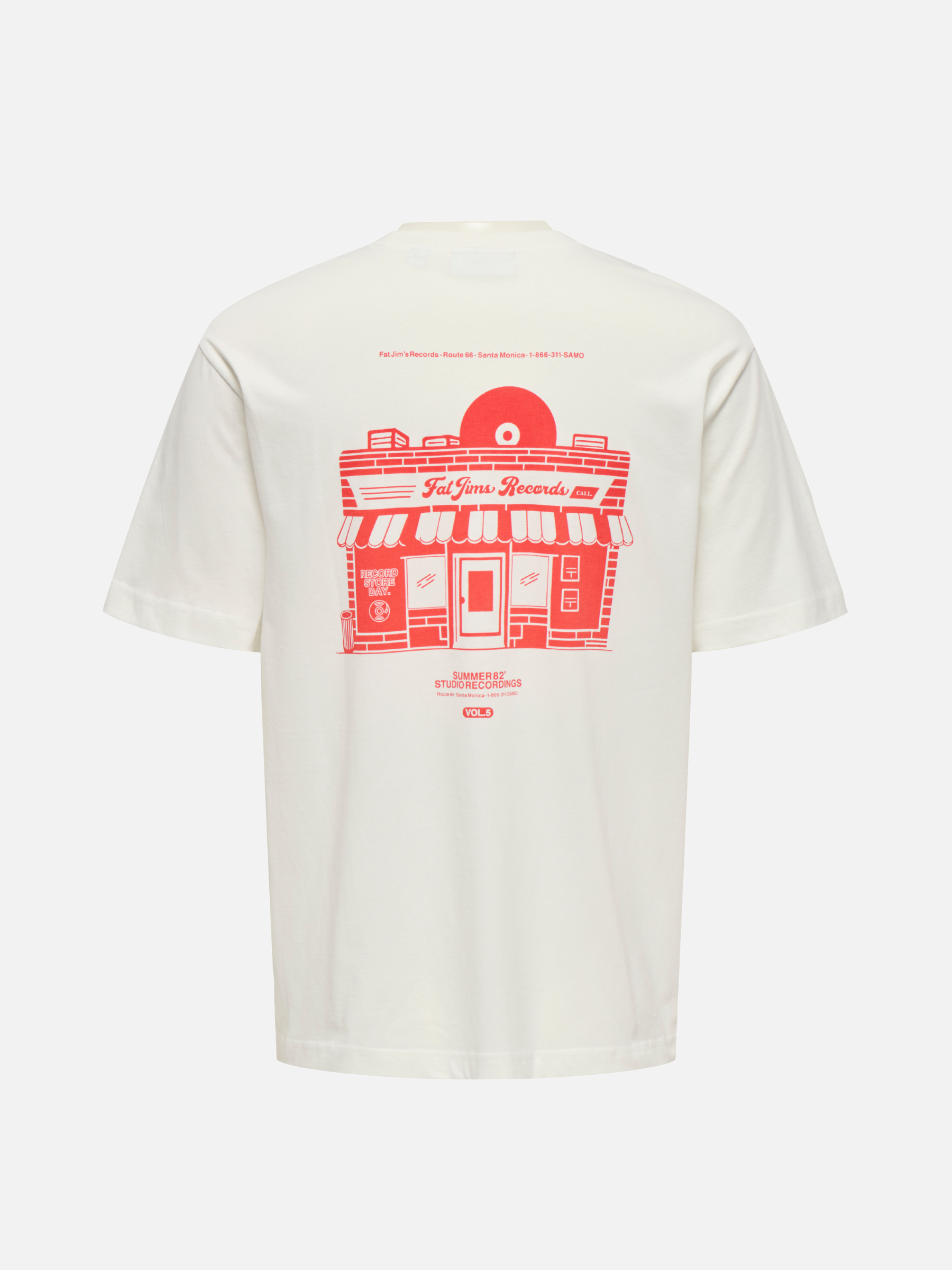 ONLY & SONS-Rylan Record Tee-Cloud Dancer