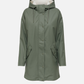 ONLY - Sally Teddy-Lined Raincoat - Castor Gray / White Teddy