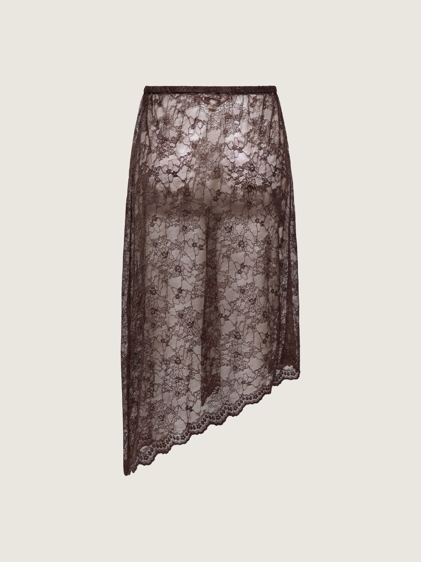 Soba Lace Asymmetric Skirt
