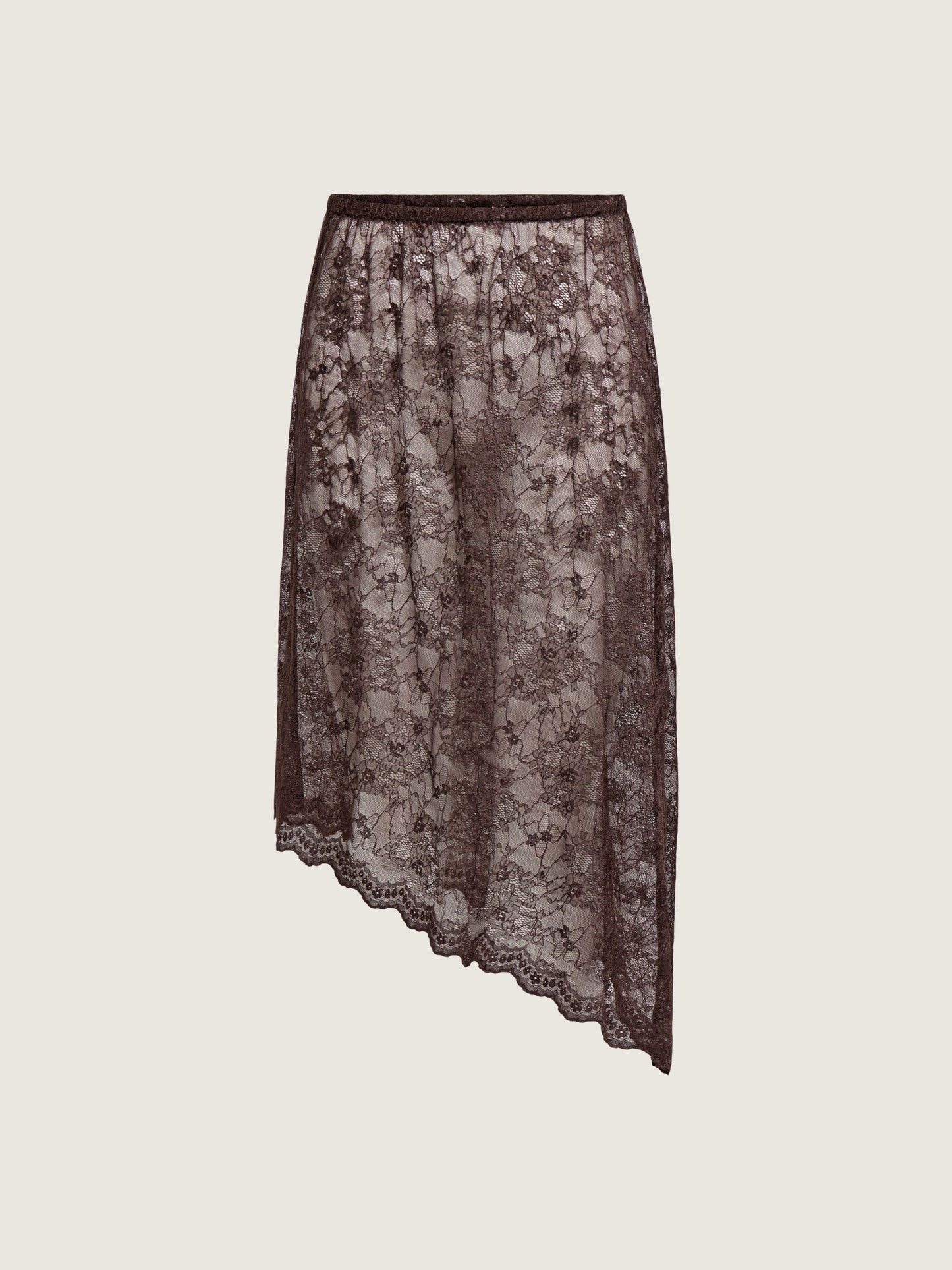 Soba Lace Asymmetric Skirt