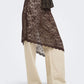 Soba Lace Asymmetric Skirt