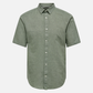 ONLY & SONS-Caiden Solid Shirt-Swamp