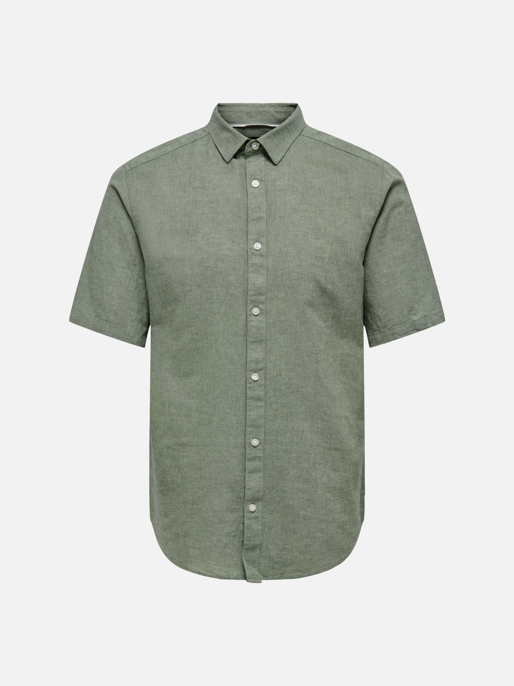 ONLY & SONS-Caiden Solid Shirt-Swamp