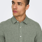 ONLY & SONS-Caiden Solid Shirt-Swamp