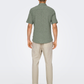 ONLY & SONS-Caiden Solid Shirt-Swamp