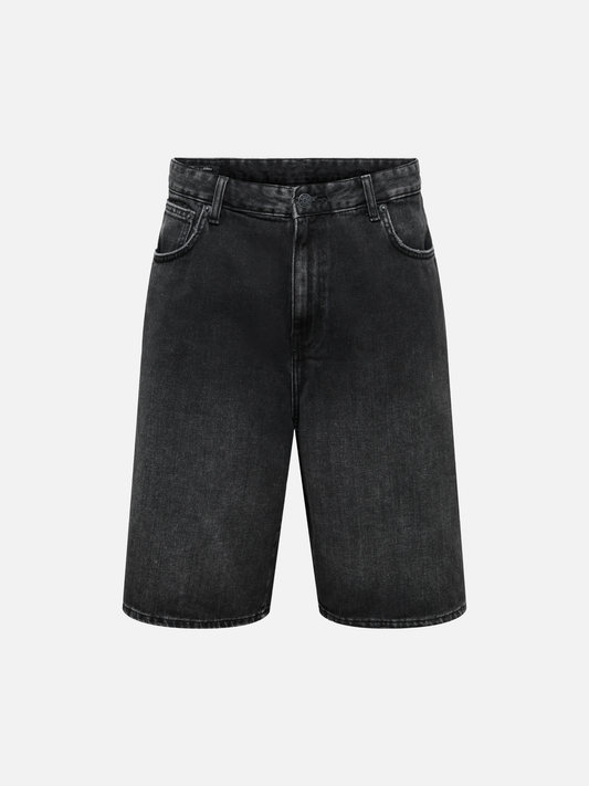 Carl Denim Shorts - Washed Black