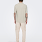 ONLY & SONS-Dash Short Sleeve Shirt-Silver Lining