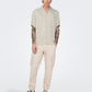 ONLY & SONS-Dash Short Sleeve Shirt-Silver Lining