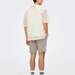ONLY & SONS-Novak Resort Zig Zag Shirt-Egret