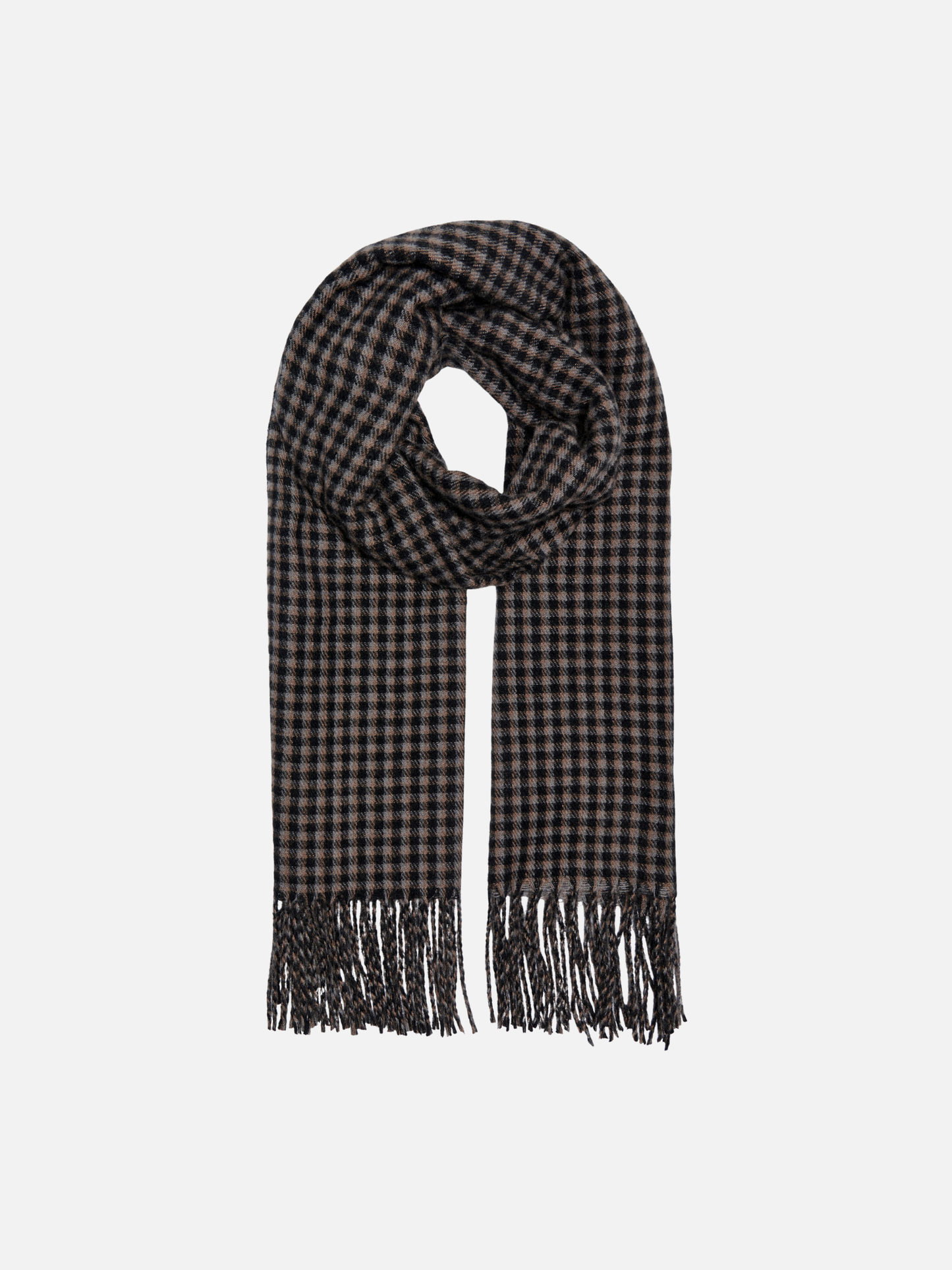 ONLY - Svea Check Fringe Scarf - 