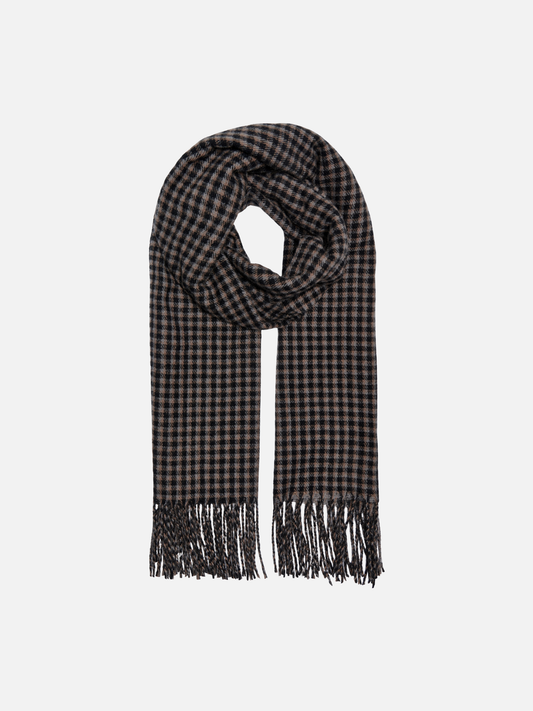 ONLY - Svea Check Fringe Scarf - 