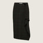 ONLY - Vanja Long Checked Skirt - 