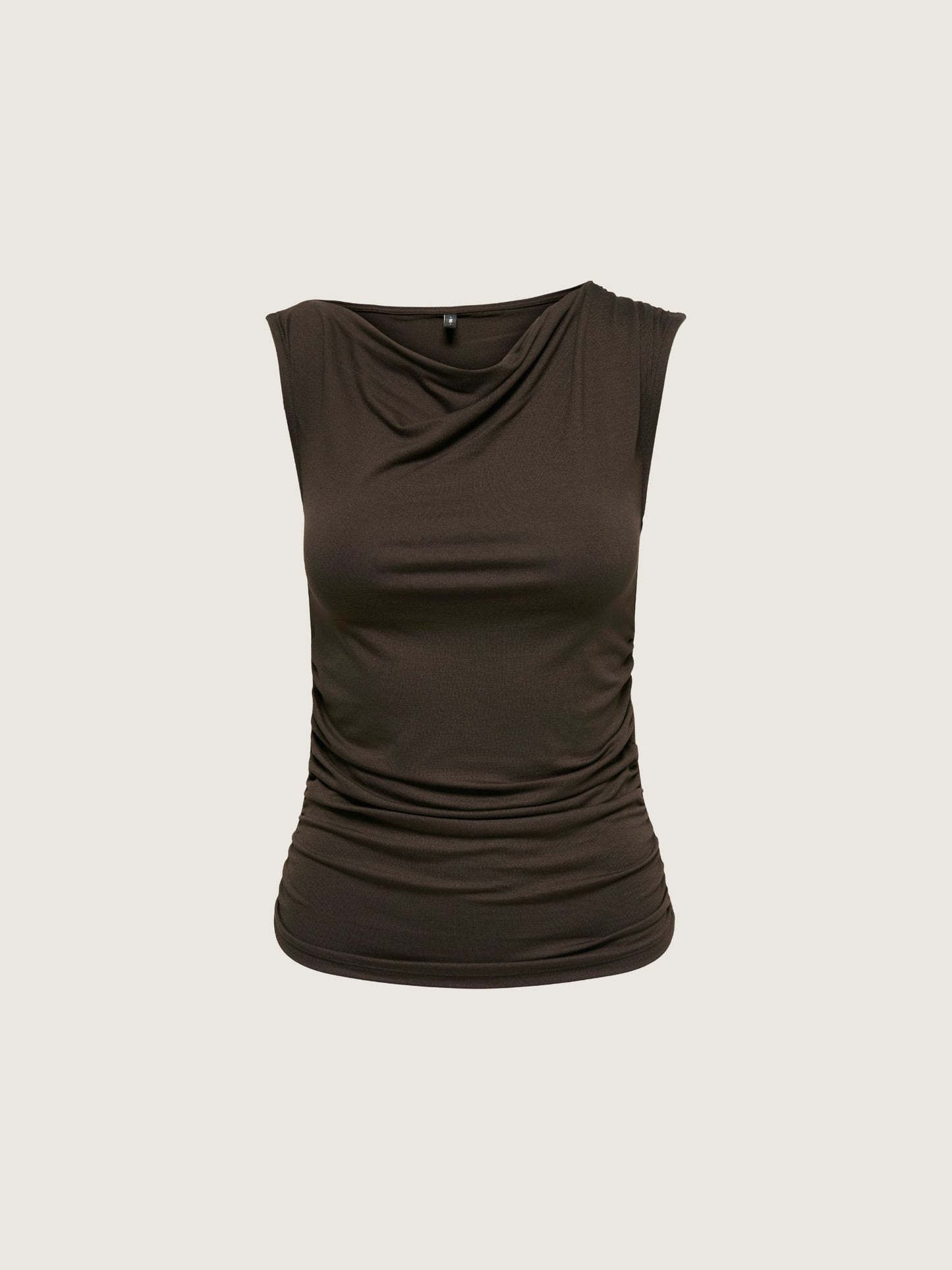 ONLY - Vanja Off Shoulder Shell Top - Coffee Bean