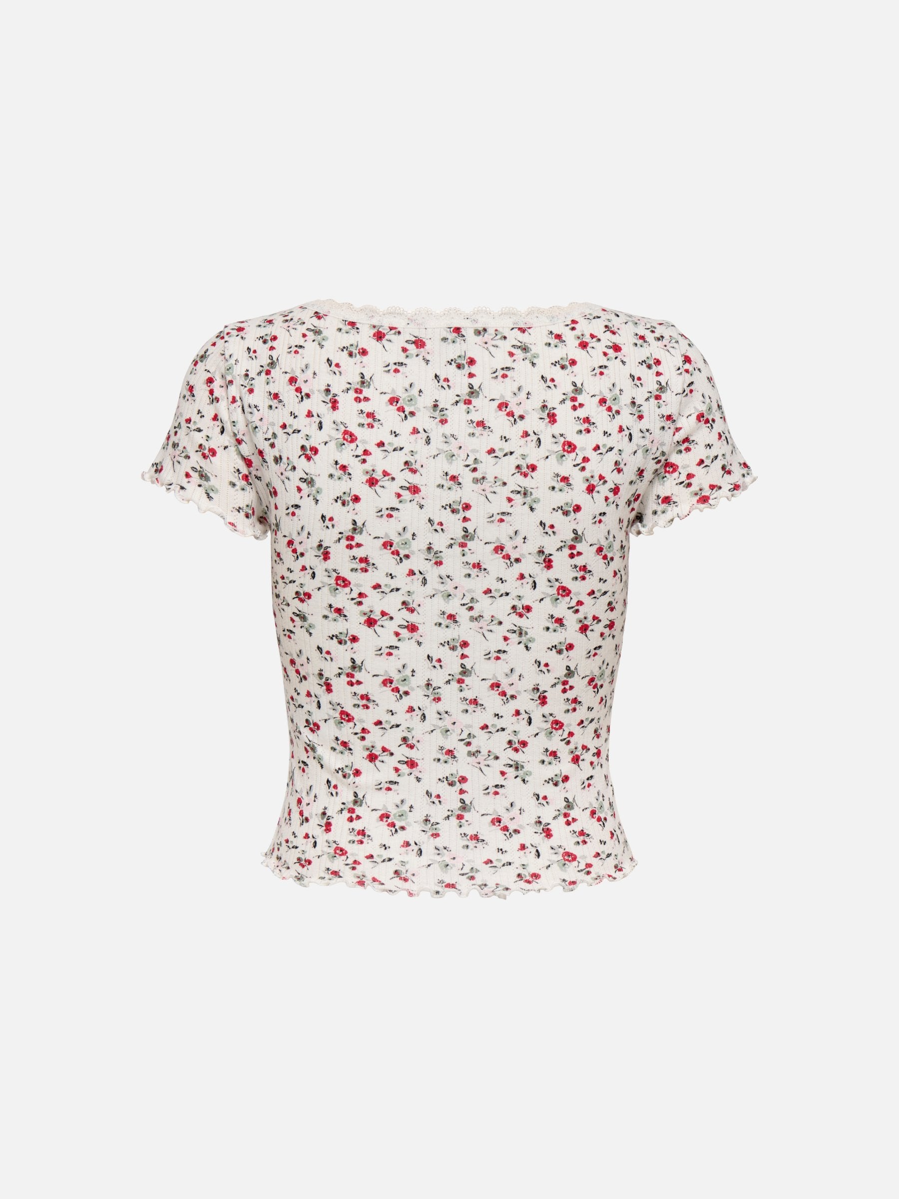 ONLY - Vips Short Sleeve Lace Top - 