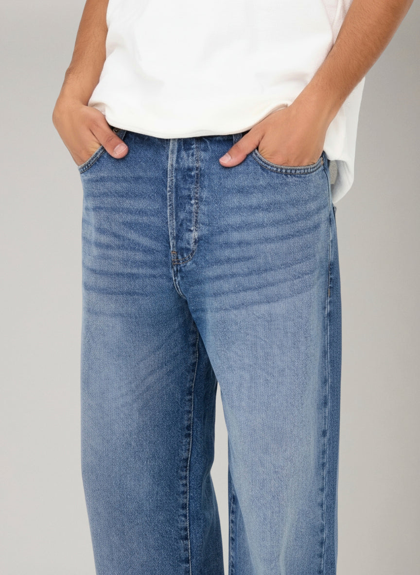 ONLY & SONS - Fade Loose Tai Denim Jeans - 