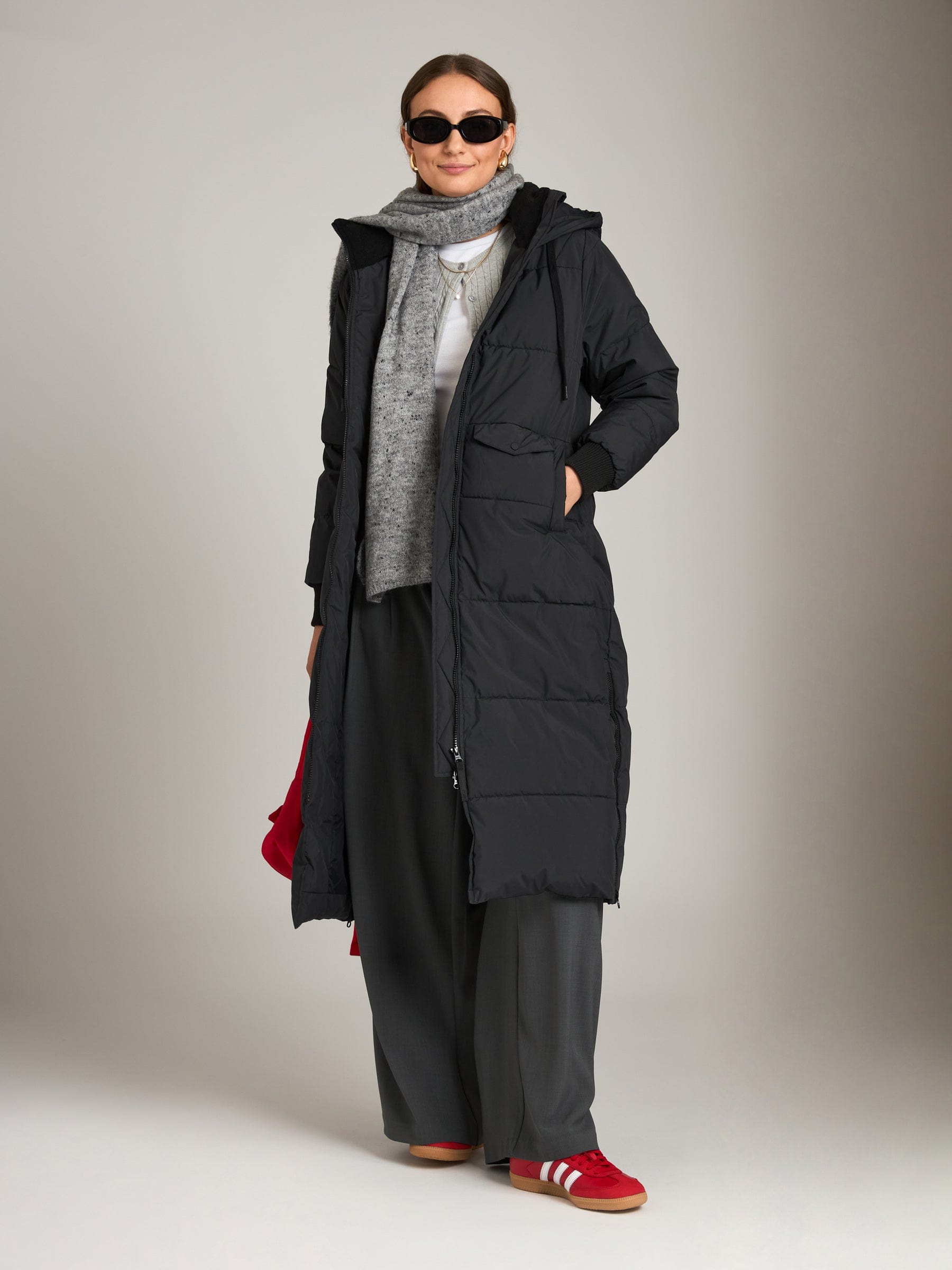 PGD OUTERWEAR Matte Power Puffer Simone Long Jacket