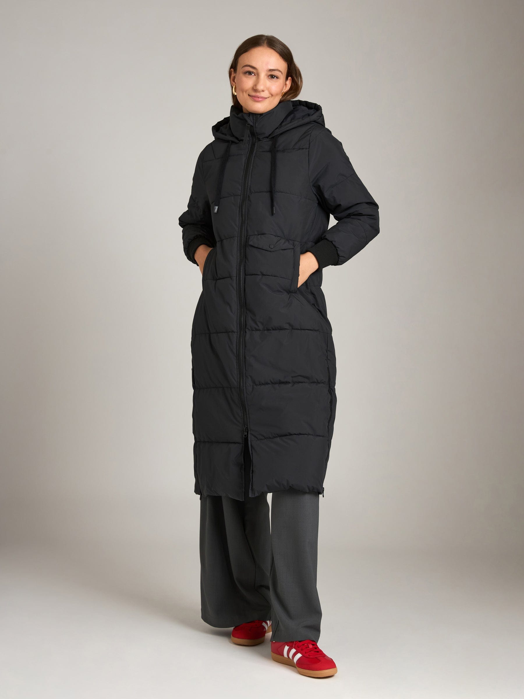 PGD OUTERWEAR Black / 2XS Matte Power Puffer Simone Long Jacket