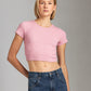 PGD TOPS Bubble Pink / 2XS Rib Zuri Baby Tee