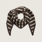 PIECES - Ada Striped Triangle Scarf - 