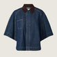 PIECES - Alex Denim Cape Jacket - 
