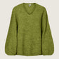 PIECES - Allie V-neck Sweater - Woodbine Melange