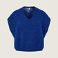 PIECES - V-neck Sweater Vest - Bluing Melange