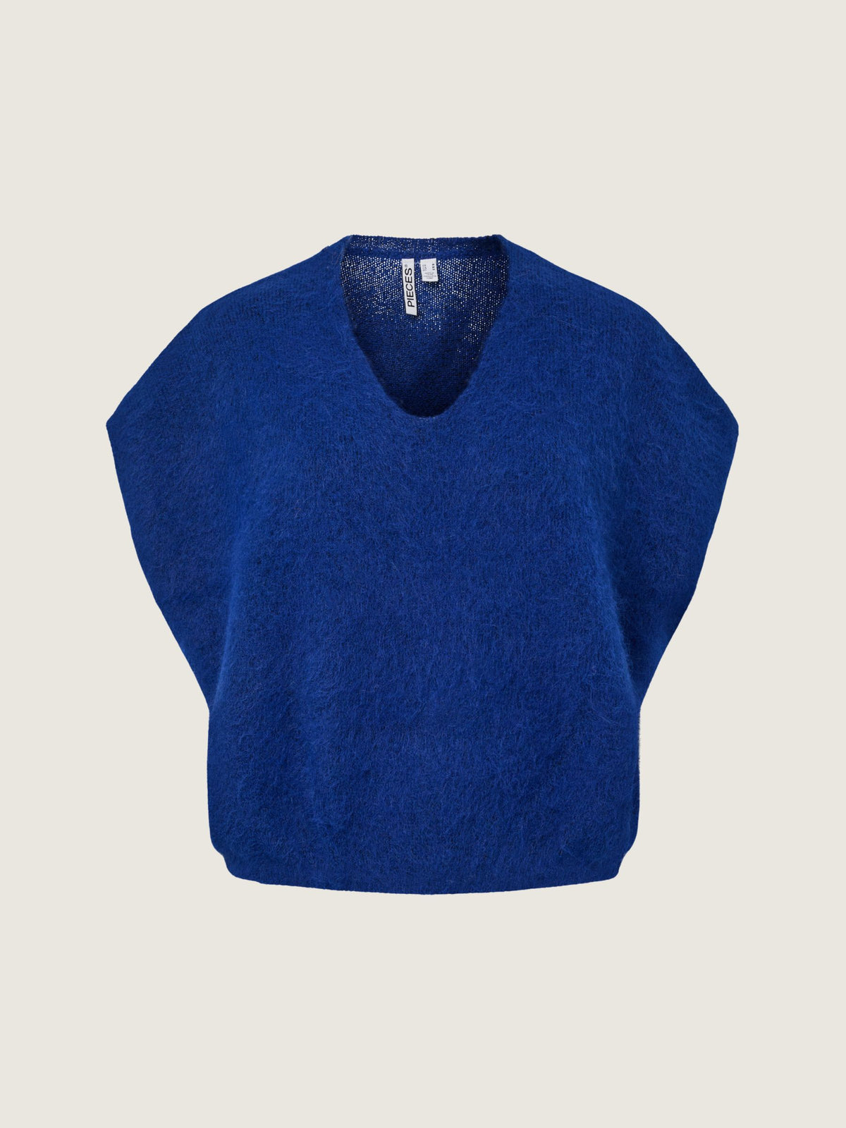 PIECES - V-neck Sweater Vest - Bluing Melange
