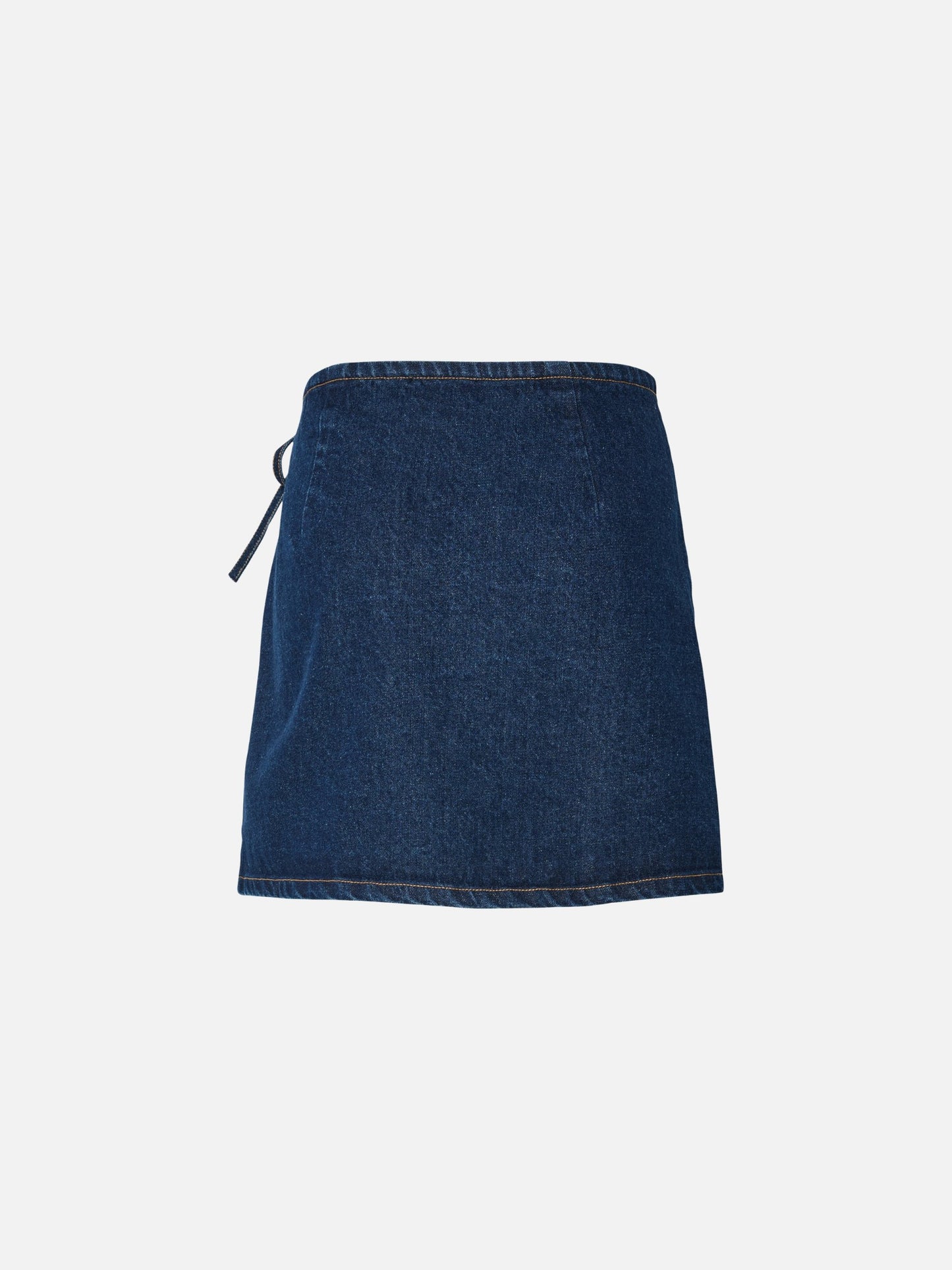 PIECES - Flora Denim Wrap Mini Skirt - 