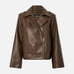 PIECES - Josie Faux Leather Biker Jacket - 
