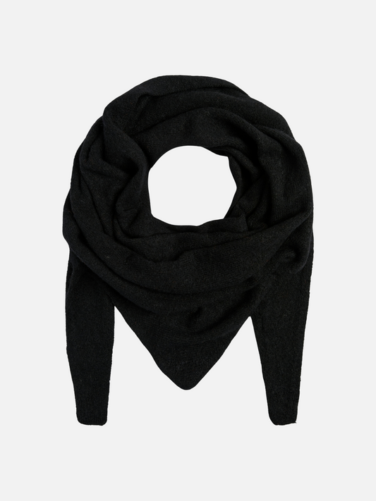 PIECES - Juliana Triangle Scarf - Black