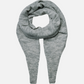 PIECES - Juliana Triangle Scarf - Light Grey Melange