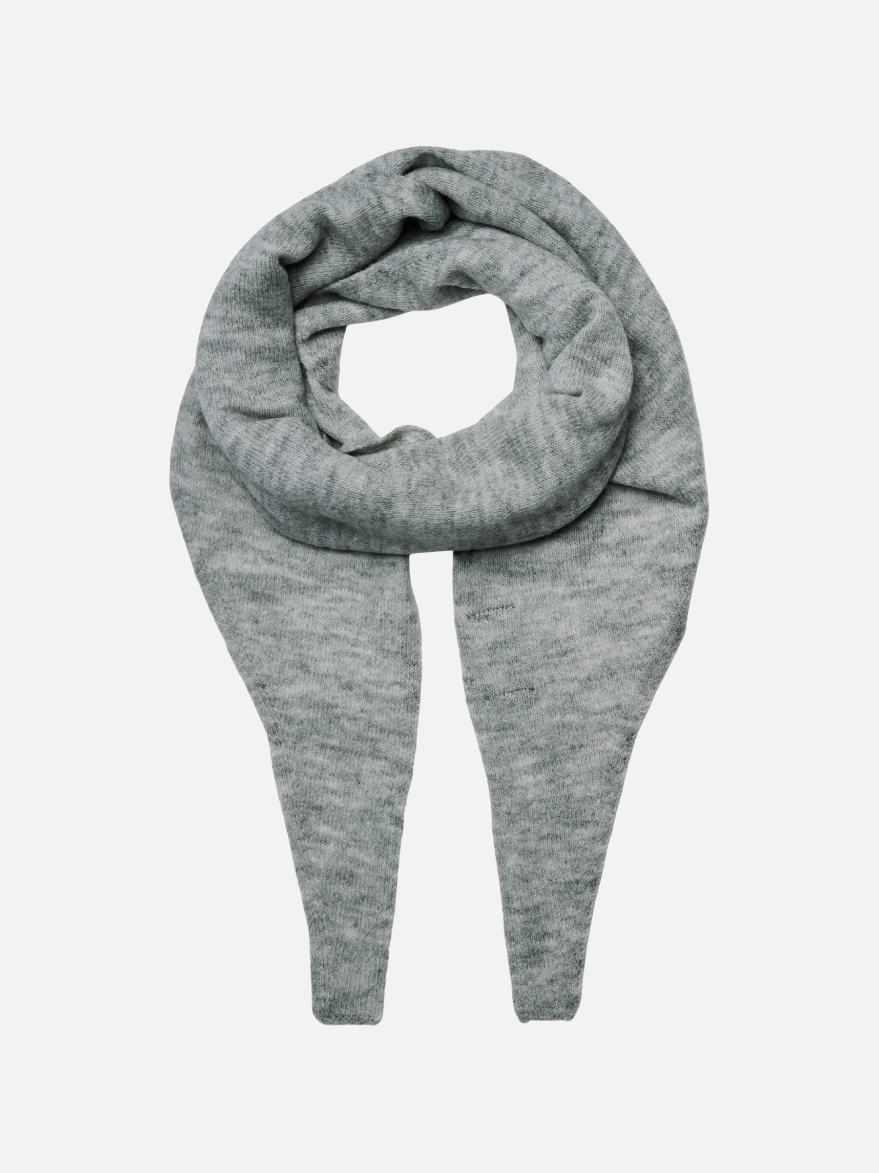 PIECES - Juliana Triangle Scarf - Light Grey Melange