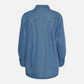 PIECES-Maisie Denim Shirt-Light Blue