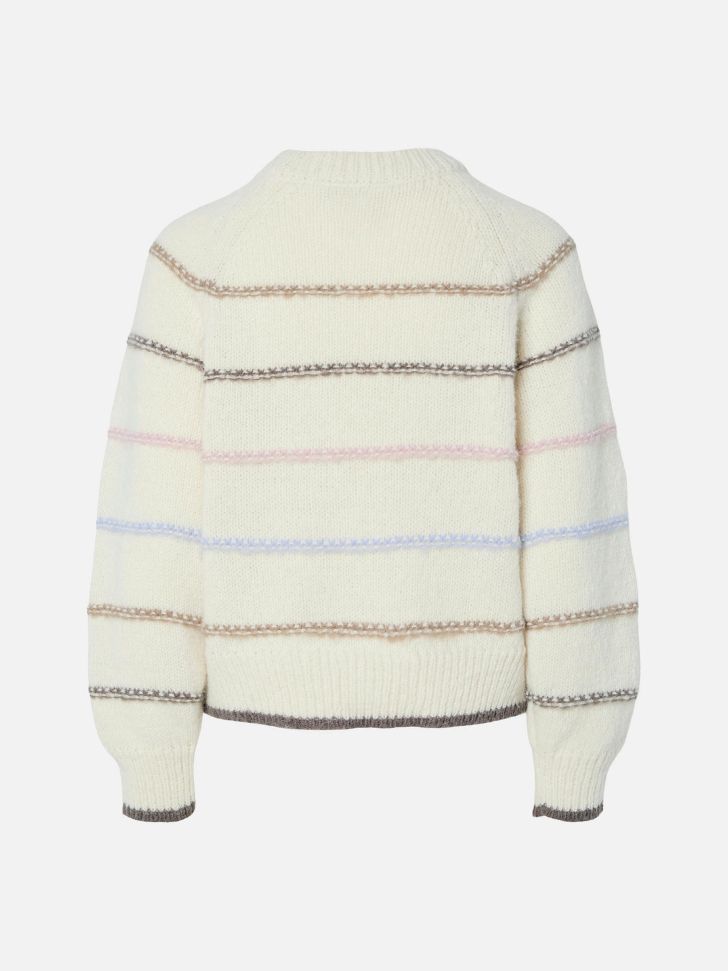 PIECES - Nelia Stripe Crewneck Sweater - 