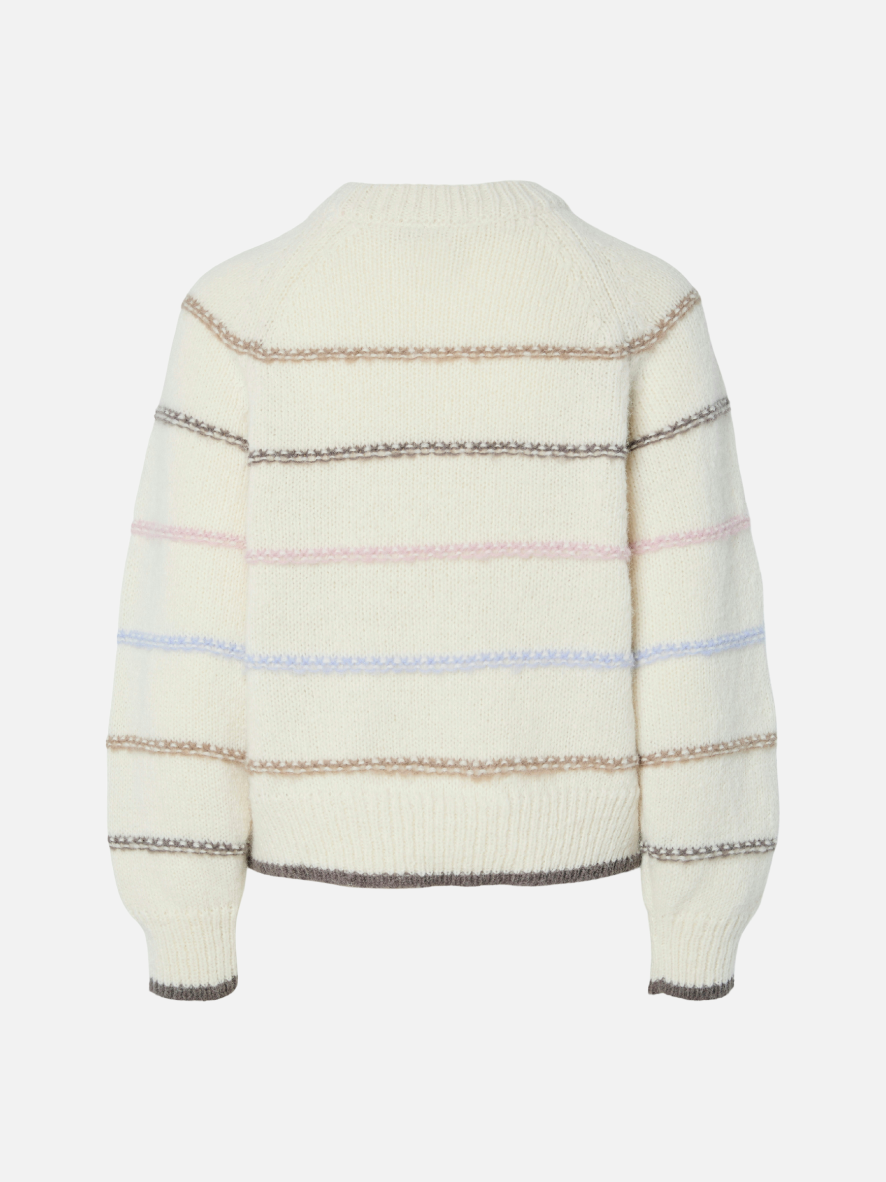 PIECES - Nelia Stripe Crewneck Sweater - 