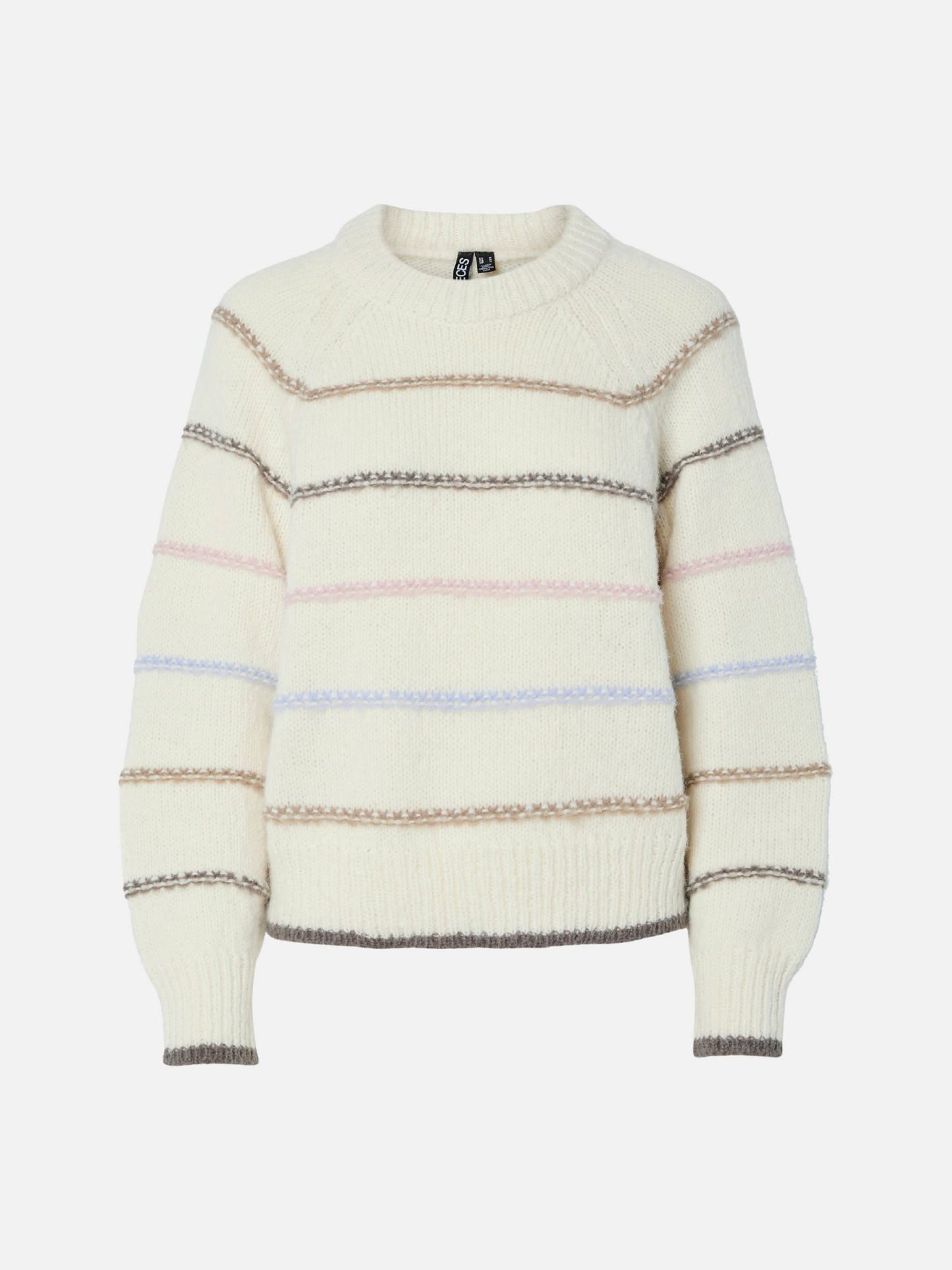 PIECES - Nelia Stripe Crewneck Sweater - 