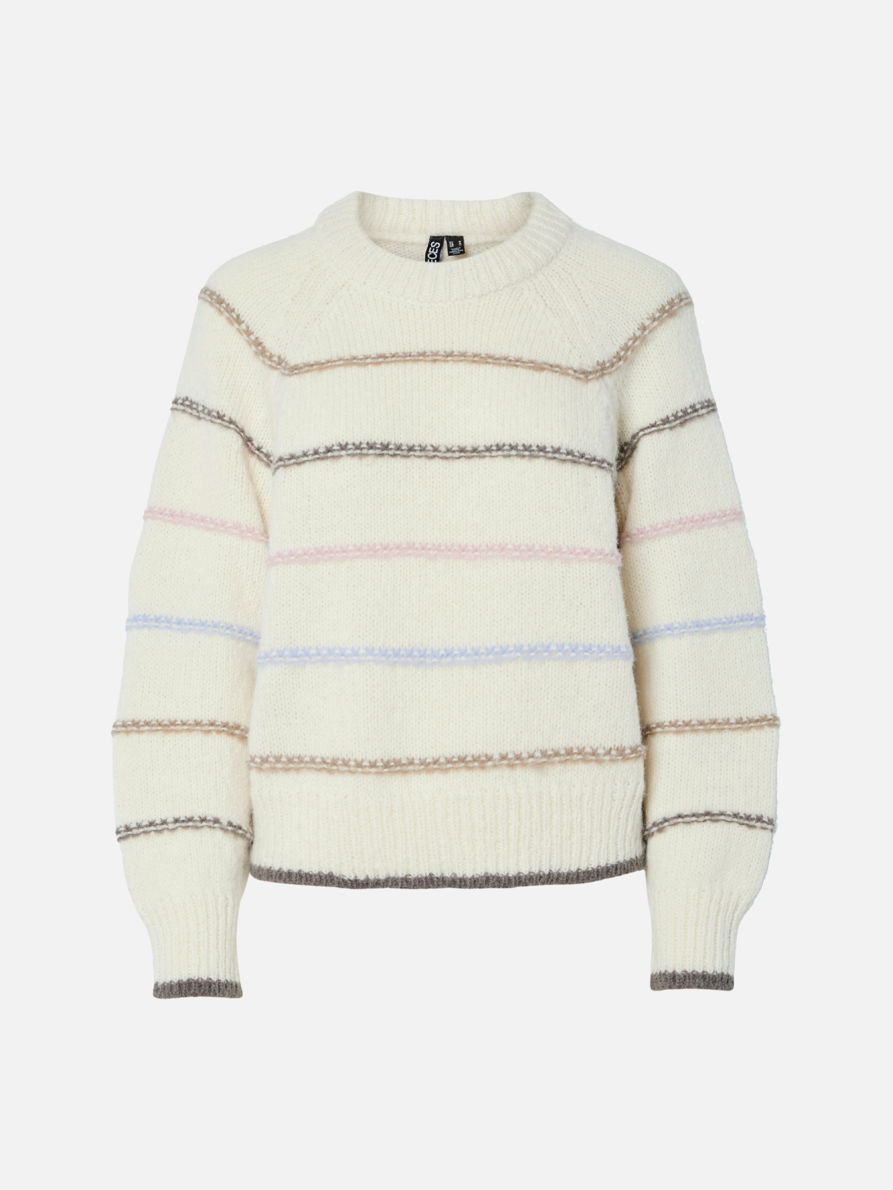 PIECES - Nelia Stripe Crewneck Sweater - 