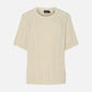 PIECES - Nuka Shortsleeve Crewneck Sweater - Birch