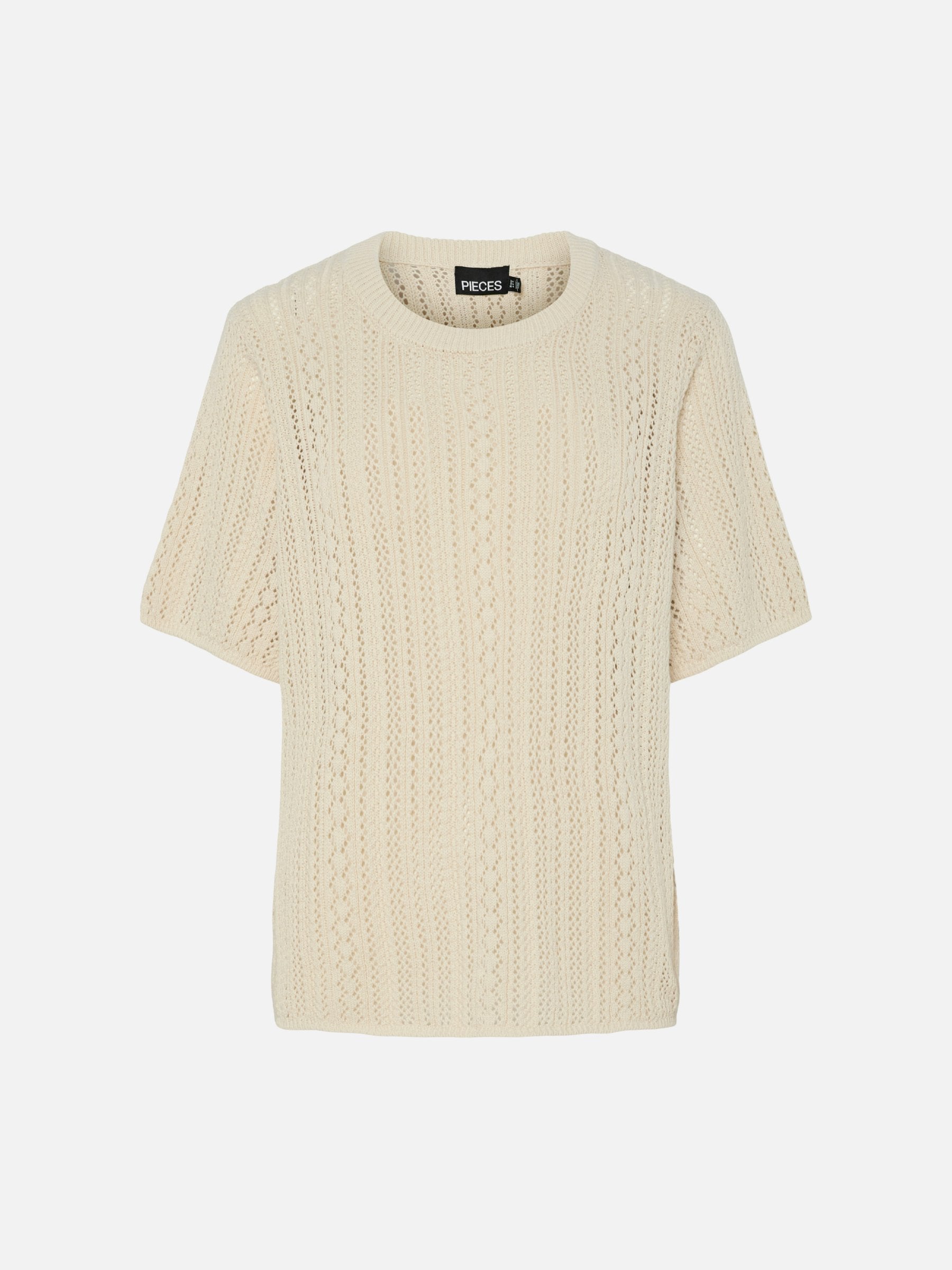 PIECES - Nuka Shortsleeve Crewneck Sweater - Birch