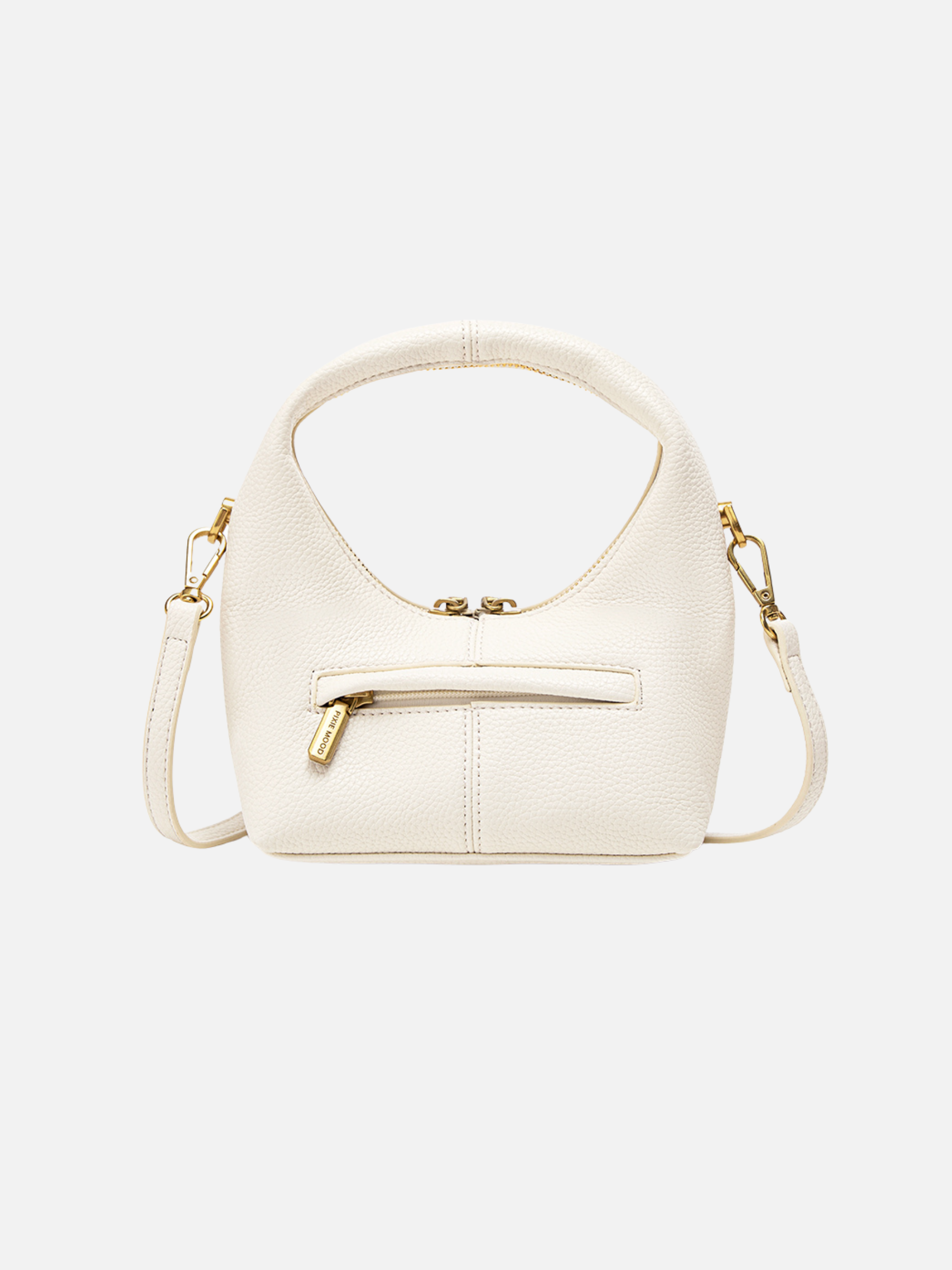 PIXIE MOOD-Circle Crossbody Bag-Coconut Cream Pebbled
