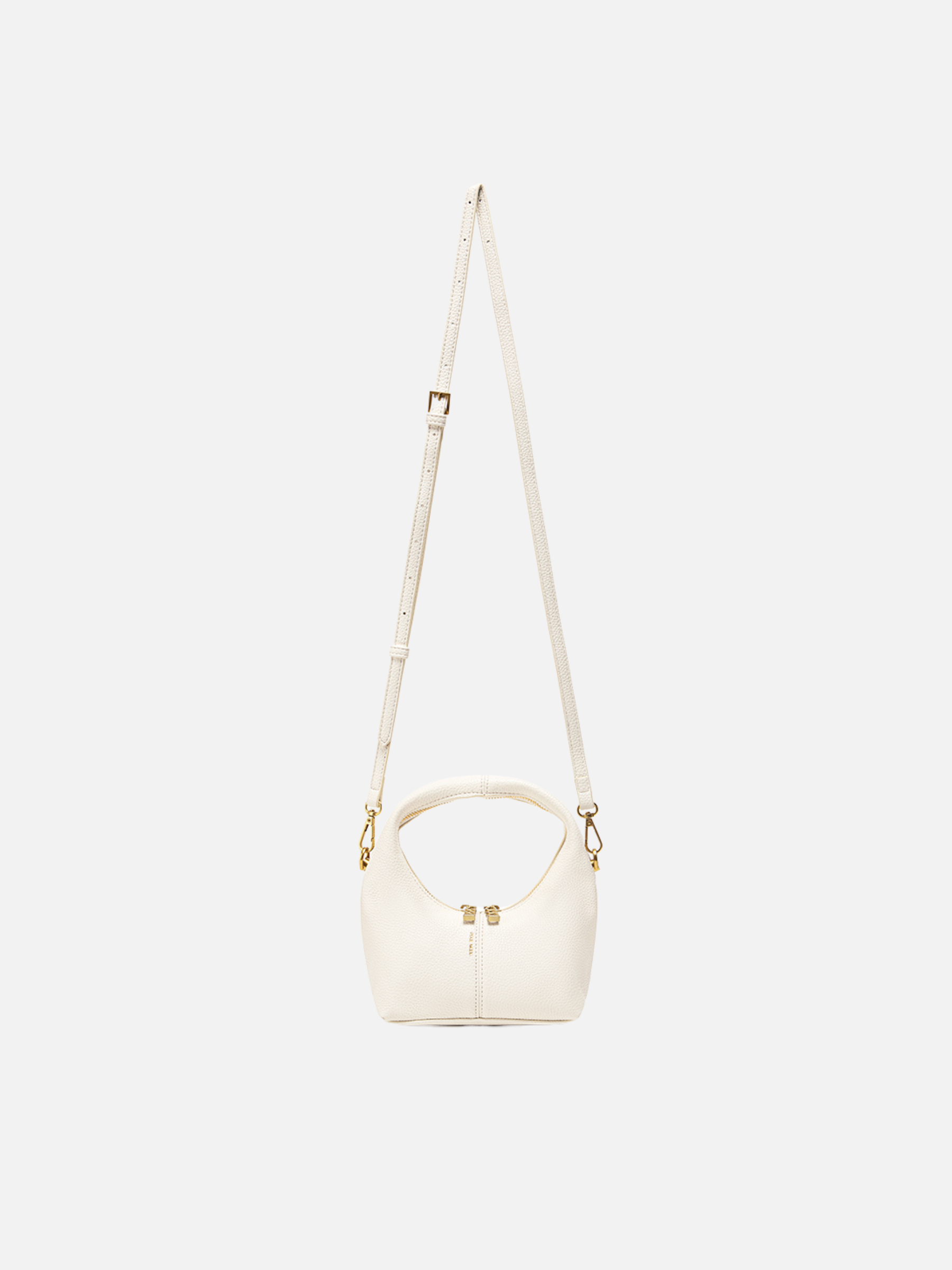 PIXIE MOOD-Circle Crossbody Bag-Coconut Cream Pebbled
