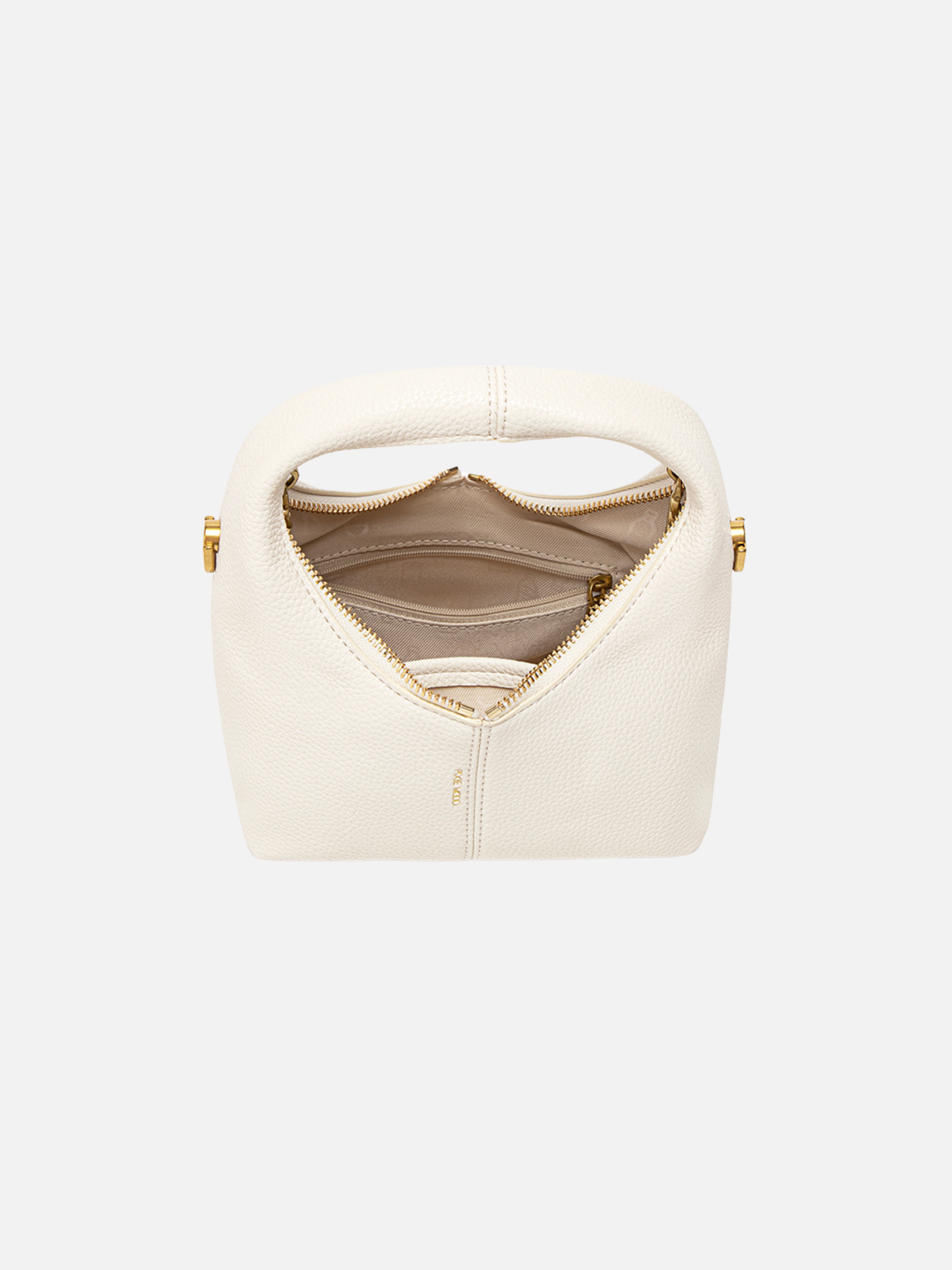 PIXIE MOOD-Circle Crossbody Bag-Coconut Cream Pebbled