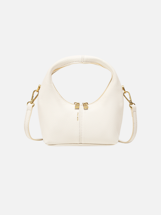 PIXIE MOOD-Circle Crossbody Bag-Coconut Cream Pebbled