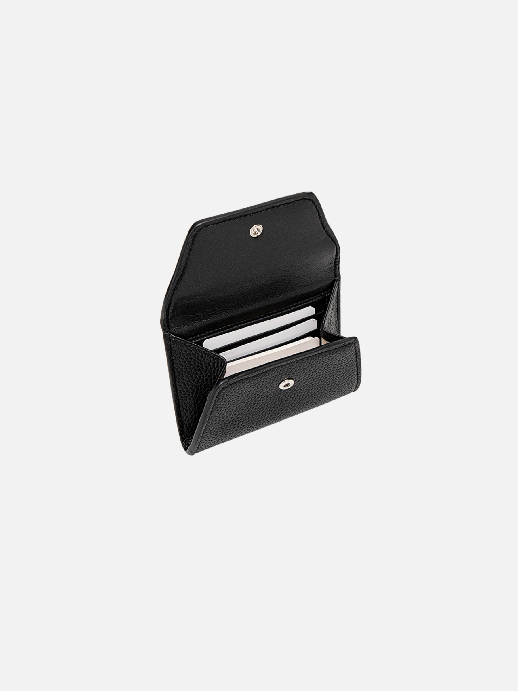 PIXIE MOOD-Mavis Mini Wallet-Black Pebbled