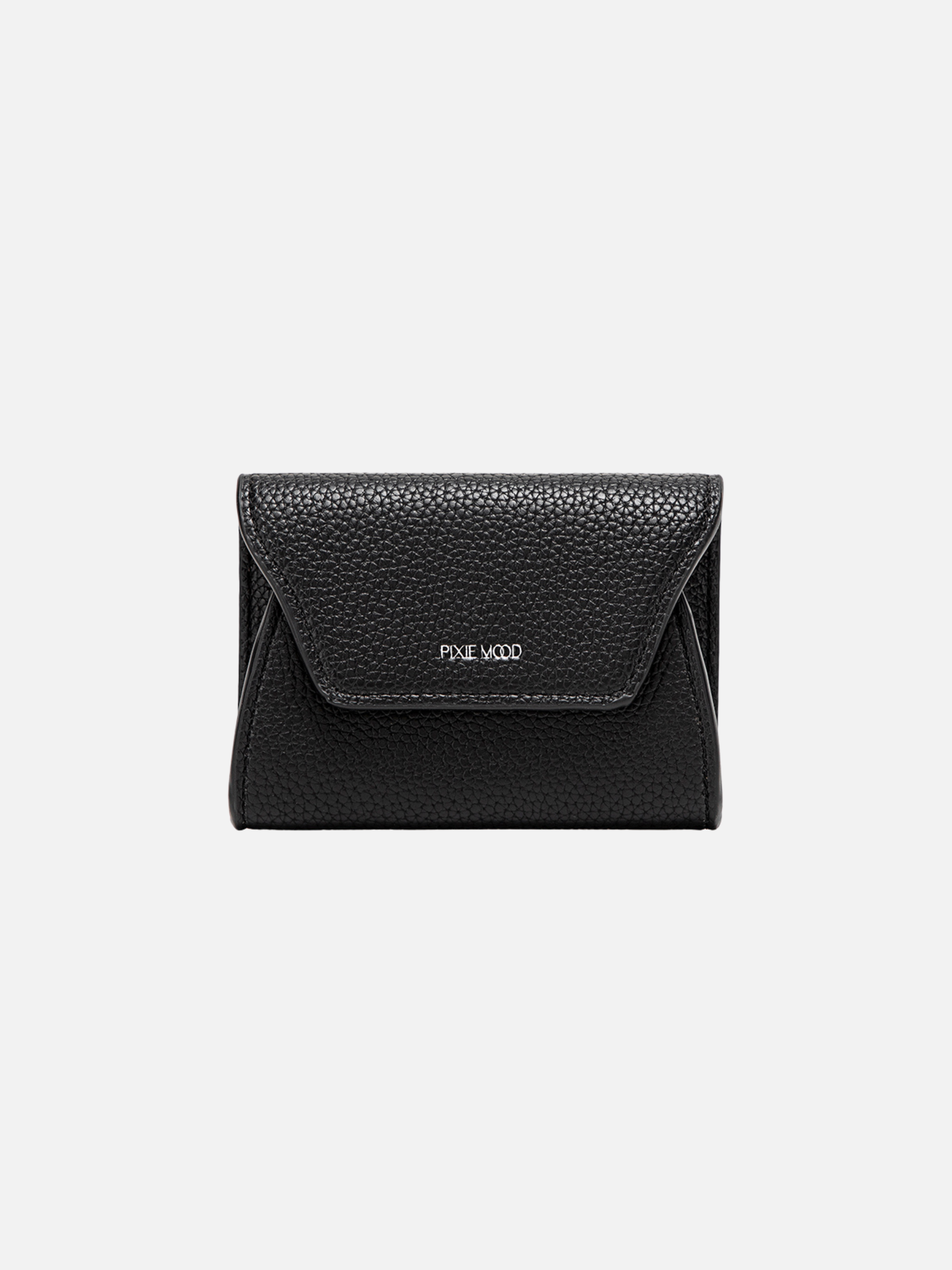 PIXIE MOOD-Mavis Mini Wallet-Black Pebbled