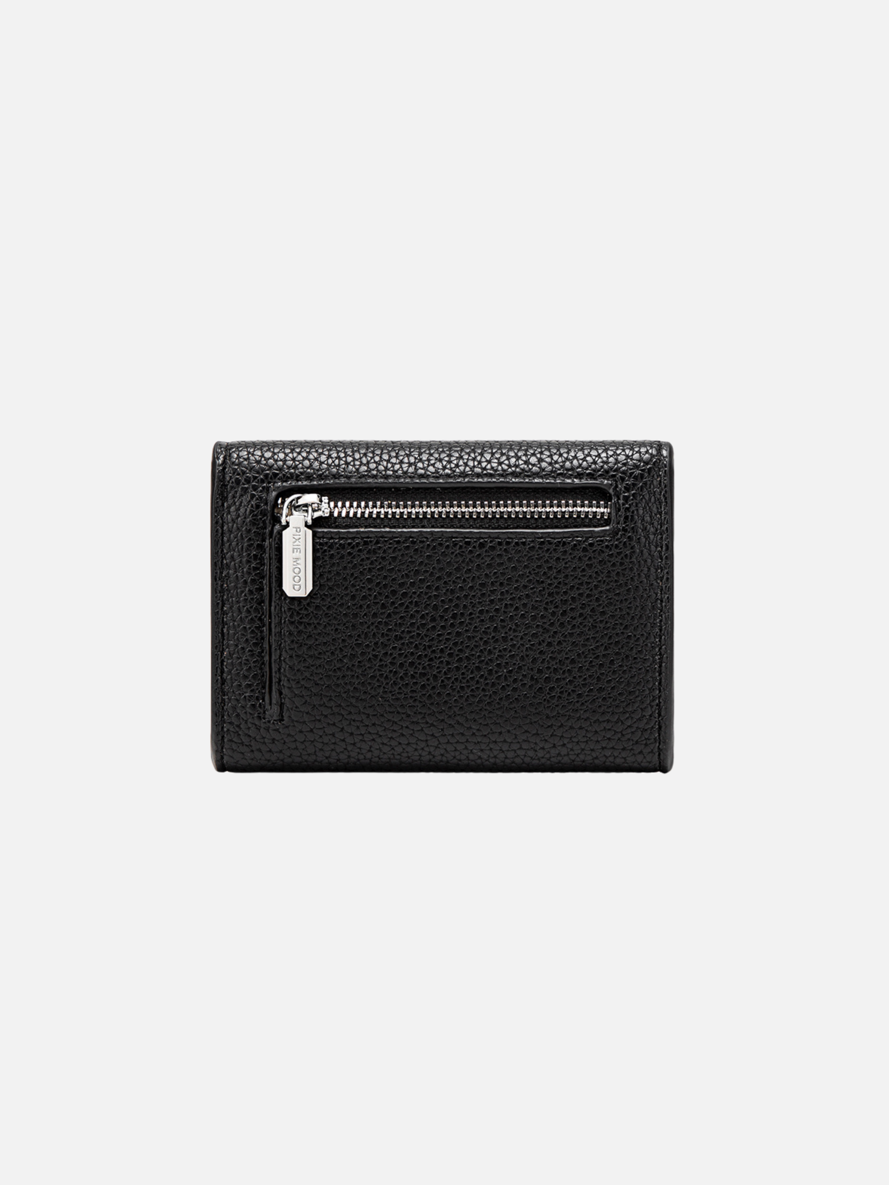 PIXIE MOOD-Mavis Mini Wallet-Black Pebbled